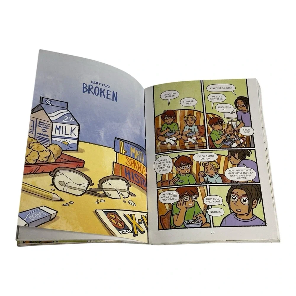 Four Eyes  & Pizza Face A Graphic Novel paperback Fiction Rex Ogle Book Set
